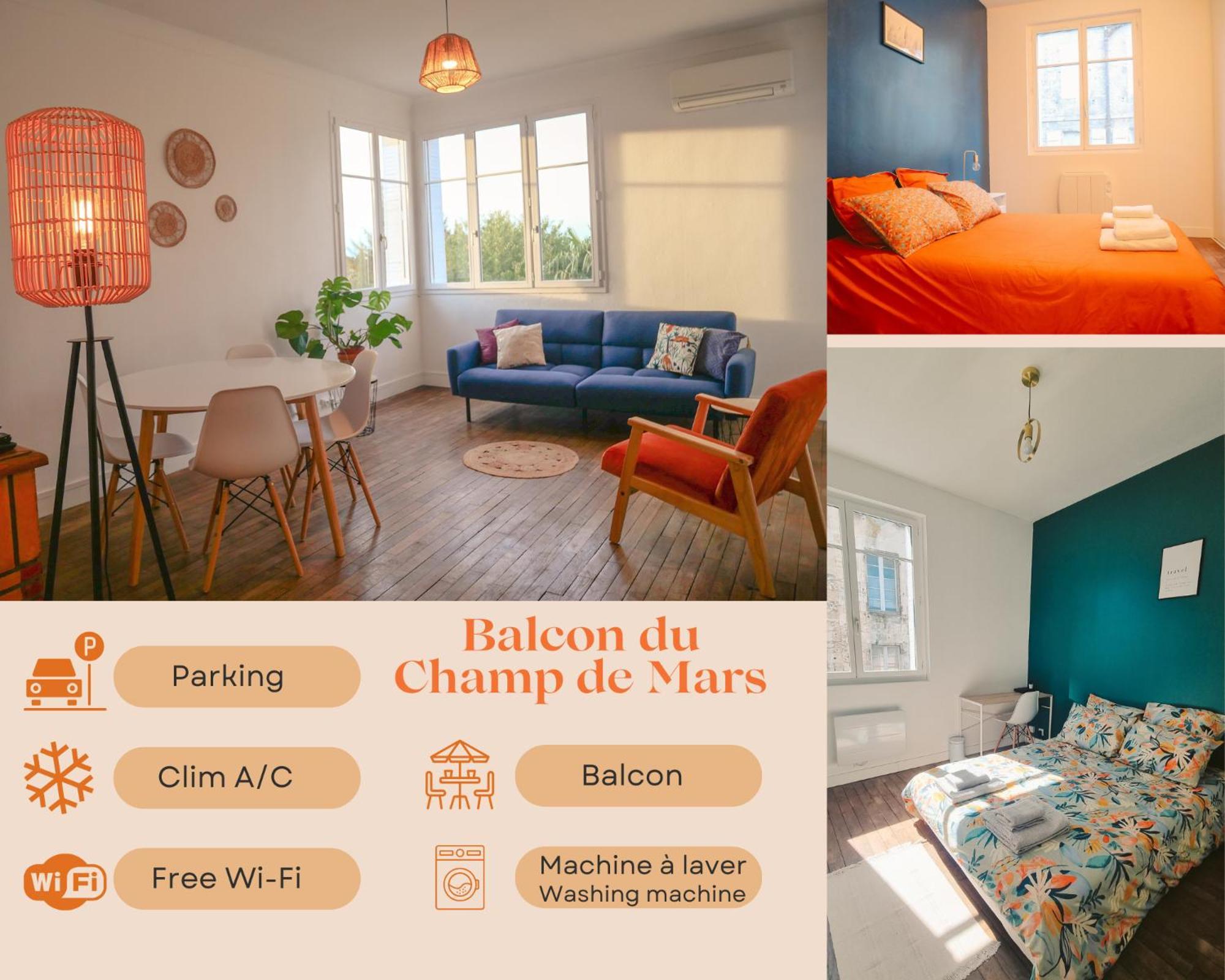 Balcon Du Champ De Mars - #Parking #Air Conditioner #Clim อองกูแลม ภายนอก รูปภาพ